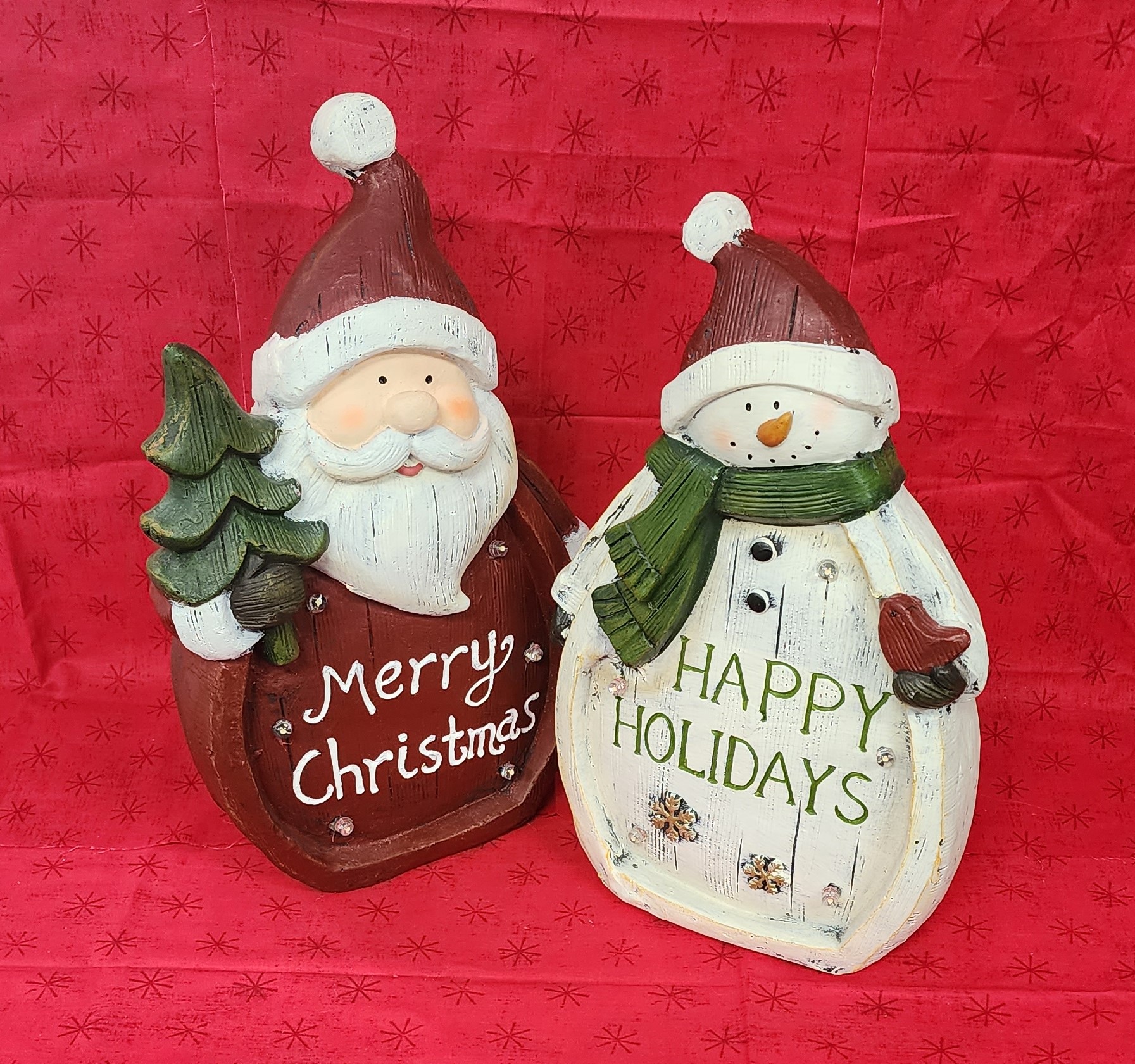 SNOWMAN LITE UP MANTLE DECOR